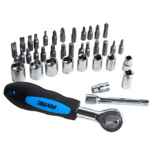 FIXTEC Professional 38PCS Screw Driver Tool Kit Set With Ratchet Wrench